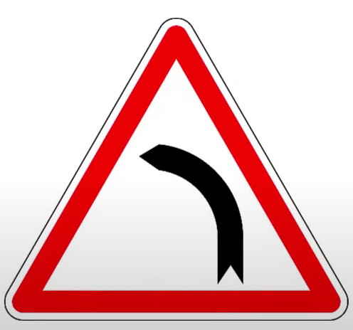 منعرج إلى اليسار
Virage à gauche