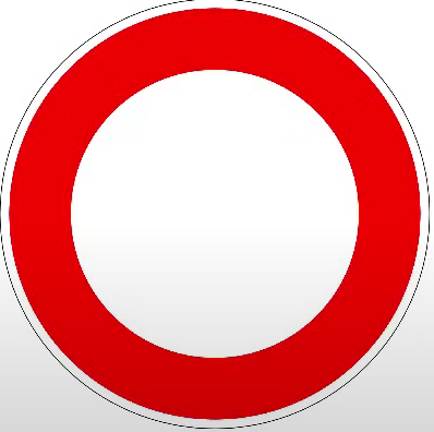 ممنوع السير في الإتجاهين
Circulation interdite dans les deux sens