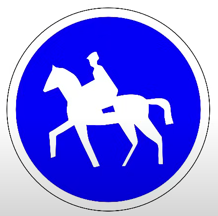 طريق إجباري للخيالة
Chemin obligatoire pour cavaliers